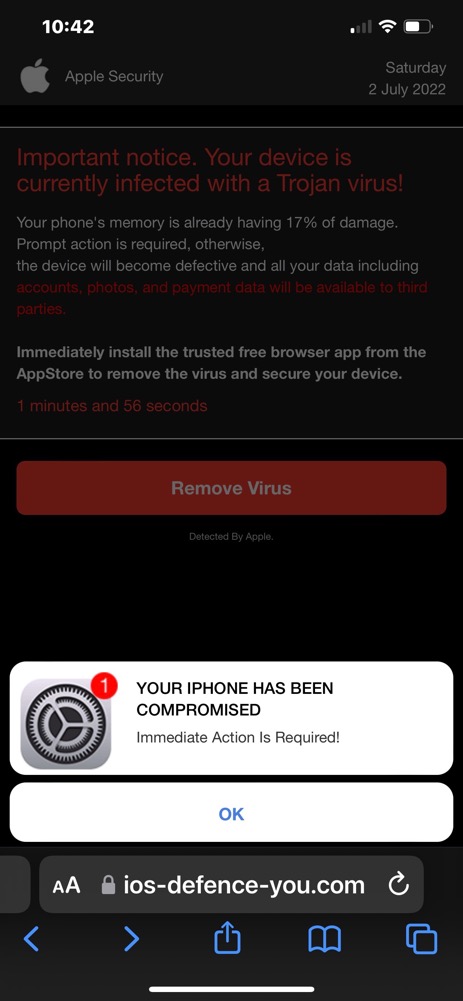 Your iPhone Has Been Compromised